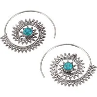 Guru-Shop Paar Ohrhänger Boho Ohrringe aus Messing, Tribal..