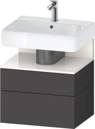 Duravit Qatego Waschtischunterbau wandhängend Graphit Matt 590x470x590 mm - QA4393022490010 QA4393022490010