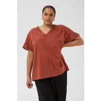 KAFFE Curve Blusentop Ärmellose Bluse KCvaleria Große Größen