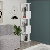 Decortie Bücherregal Piri, Standregal Bücherregal Holz Wohnzimmer, 35 x 30 x 161 cm