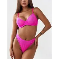 Elegant Love Set: Bügel-BH Sexy Dessous-Set – Unterwäsche für Damen (Set, 2-tlg., mit Tanga) Reizwäsche – Transparentes Mesh-BH-Set