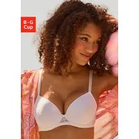 Vivance Push-up-BH Julia mit Bügel aus zarter Spitze in blumiger Optik, sexy Dessous