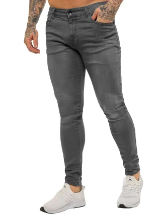 Enzo Herren Skinny Super Stretch Denim Jeans