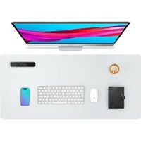 TUWENA Mauspad Schreibtischunterlage, Rutschfeste Tischunterlage Schreibunter Mauspad, Leder Mauspad, Multifunktionales Office Mousepad Schreibtisch Zubehör