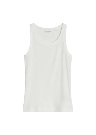 Marc OPolo DENIM - Ripp-Tanktop slim Silky White - Gr. - XL