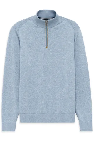 bugatti - Herren Pullover 1/1 Arm hellblau - Gr. - M