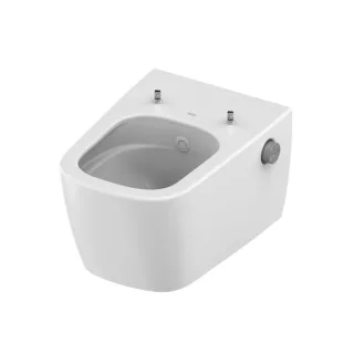 TECEneo Wand-WC 9700205 mit Duschfunktion, spülrandlos, Kalt-/Warmwasser, weiß