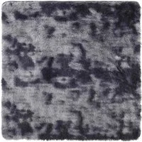 vidaXL Teppich Teppich Shaggy Hochflor NAVARRA Dunkelgrau 200x200 cm Polyester, Quadrat