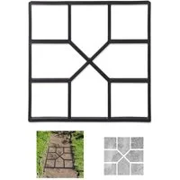 relaxdays Fundamentrahmen Betonform Gussform, BxT: 40x40 cm, für Gartenweg und Terrasse, (1-St)