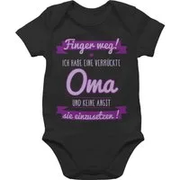 Shirtracer Shirtbody Ich Habe eine verrückte Oma-lila Sprüche Baby