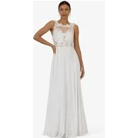 Kraimod Abendkleid mit einem Oberteil aus Mesh mit Spitze