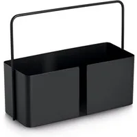 Zeller Present Ablageregal Tragekorb, Metall, schwarz