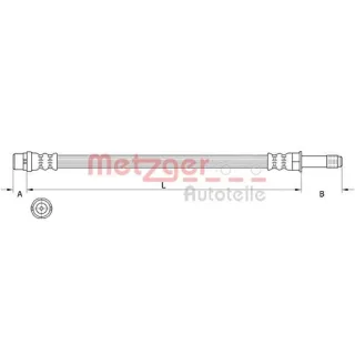 Metzger Bremsschlauch vorne rechts Volvo V40