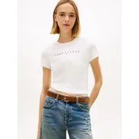 Tommy Jeans Kurzarmshirt TJW SLIM LINEAR TEE EXT mit Logo-Schriftzug