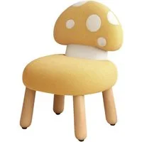 WAHSON OFFICE CHAIRS Kindersessel Chenille, Pilzrückenlehne und Holzbeinen Kindercouch für Spielzimmer
