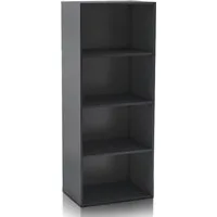 habeig Bücherregal Tube Bücherregal Standregal 4 Fächer Belastung Regalboden Standregal