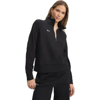 Under Armour - "Rival" Sweatshirt für Damen, mit halbem Reißverschluss (Schwarz)