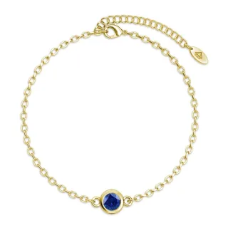 Geburtsstein-Armbänder - Gold und Blau
