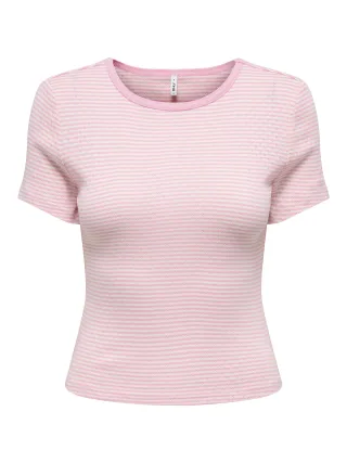 ONLY - ONLMADISON S/S O-NECK BABY TEE JRS Cloud Dancer - Gr. - XL