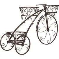 COSTWAY Blumenständer (1 St), Blumenregal, Pflanzenständer Fahrrad, mit 3 Körben