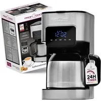 ProfiCook Filterkaffeemaschine PC-KA 1191, Kaffeemaschine mit Thermoskanne und Zeitschaltuhr