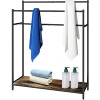relaxdays Handtuchständer Industrial Handtuchständer mit Ablage