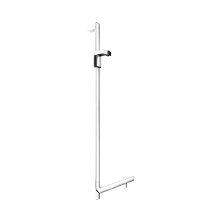 KEUCO AXESS Winkelgriff 90° mit Brauseschieber links, Metall, B: 58,1 x H: 130,1 cm, 35006011302 35006011302