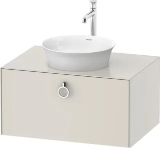 Duravit White Tulip Konsolenwaschtischunterbau wandhängend Nordic Weiß Seidenmatt 800x550x408 mm - W WT4980039390010