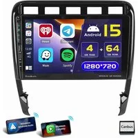 ESSGOO 9“ Für Porsche Cayenne 9PA 2002-2010 CarPlay Autoradio (RDS, 4+64GB optional, Digitalradio (DAB), FM, Apple Carplay Android Auto GPS Navi WIFI BT EQ)