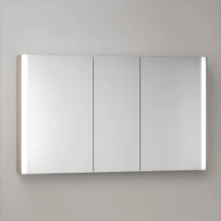 KEUCO Royal Atlas LED Spiegelschrank 120 x 71 x 12,7 cm mit 3 Türen, Aufputz 211201450052