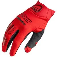 Weber GmbH Fahrradhandschuhe Weber #Werkeholics Flow Handschuhe rot (1-St) mit hervorragendem Grip, ultra-leicht und luftdurchlässig