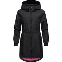 Ragwear Kurzmantel Bronja II Wasserdichter Übergangsmantel mit Mesh-Innenfutter