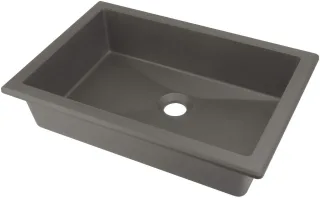 Neuesbad Hängend/Einbau Waschbecken Granit, Anthrazit metallic, 500x350 mm NB1DECQRTU5U1