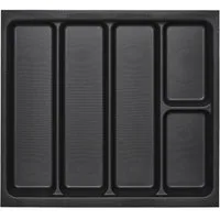 SO-TECH® Schubkasteneinsatz Orga-Box I für Optifit / blum Tandembox im 60er Schrank, Mehrzweckeinsatz 519 x 50 x 473 lavagrau Perlstruktur