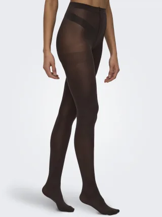 JDY - JDYALMA SOLID TIGHTS JRS Coffee Bean - Gr. - M