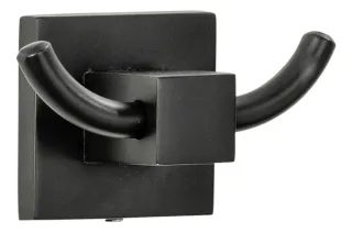 Fackelmann New York Doppelhaken 8,5x5x5cm schwarz, 86721 86721