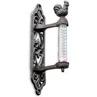 Mirabeau Gartenfigur Thermometer Seraux braun