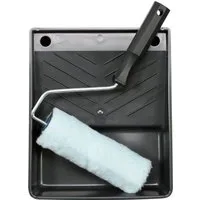 TRIZERATOP Farbwalze Malerset mit Vestan-Rolle 18 cm und Farbwanne (Malerset mit Vestan-Rolle 18 cm und Farbwanne)