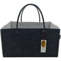 RAIKOU Einkaufsshopper KULT Filz-Tasche shopper Kaminholztasche Filzkorb Einkaufstasche groß, besonders leicht,zum umhängen
