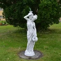 gartendekoparadies.de Gartenfigur Statue der Göttermutter Maia, Steinfigur, H. 112 cm, 48 kg, Frostsicher