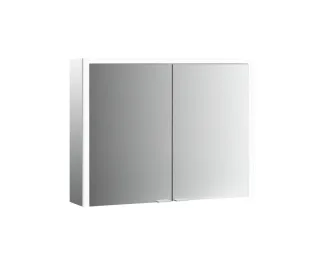 emco LED-Lichtspiegelschrank Prime 3 Aufputz, 1300 mm, 2-türig Rückwand verspiegelt, 949707206 949707206