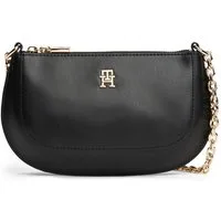 Tommy Hilfiger Umhängetasche TH GLAM MINI CHAIN CROSSOVER, Damen Schultertasche, Abendtasche, Zierkette als Umhängeriemen
