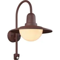 TRIO Leuchten LED Außen-Wandleuchte, Bewegungsmelder, LED wechselbar, Warmweiß, Landhausstil Wandlaterne mit Bewegungsmelder, Fassadenlampe Hauswand