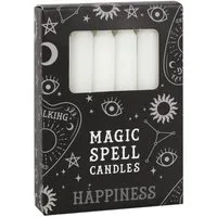 MystiCalls Stumpenkerze Wunschkerze Black Magic Hexenmagie Kerze Farbig Wunsch Spell Candel (12-tlg), Achtung: Brennende Kerzen nie unbeaufsichtigt lassen!