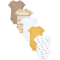 TupTam Kurzarmbody TupTam Jungen Baby Body Kurzarm in Unifarben - 5er Pack