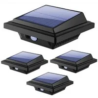KingLux LED Dachrinnenleuchte 40LEDs Solarlampen mit Bewegungsmelder Warmweiss, Bewegungsmelder, LED fest integriert, Warmweiss