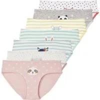 vertbaudet Slip Mädchen Slips mit Tiermotiven 7er-Pack