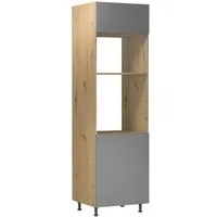 ROYAL24_MARKT Backofenumbauschrank - Effiziente Integration Ihrer Mikrowelle (Mikrowellenumbauschrank, 1-St., Nexa - D60PM) Beste Güte - Innovatives Design - Modern.