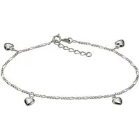 Vivance Fußkette 925 Silber mit Herz Motiv