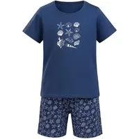 comtessa Schlafanzug Comte Kids (Set, 2 tlg., 2-teilig) Mädchen Pyjama Shorty Kurzarm Baumwolle